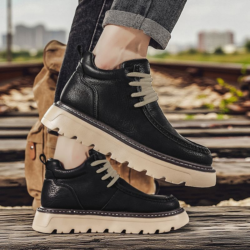 Men'S Shoes Height Increase - Мужские зимние ботинки челси в британском