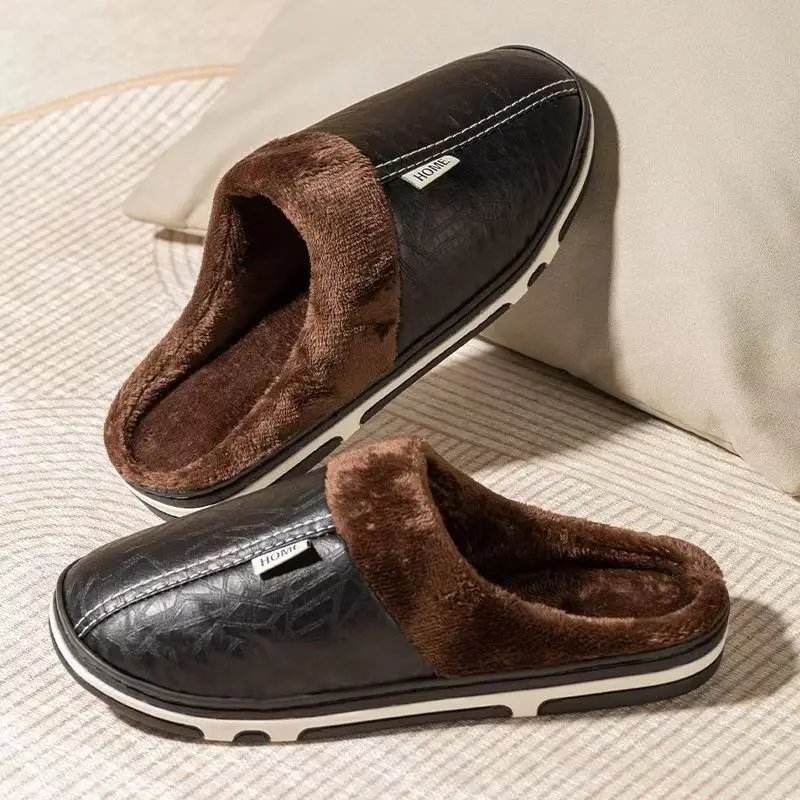 Men Shoes Xxl - Мужские зимние тапочки больших размеров из