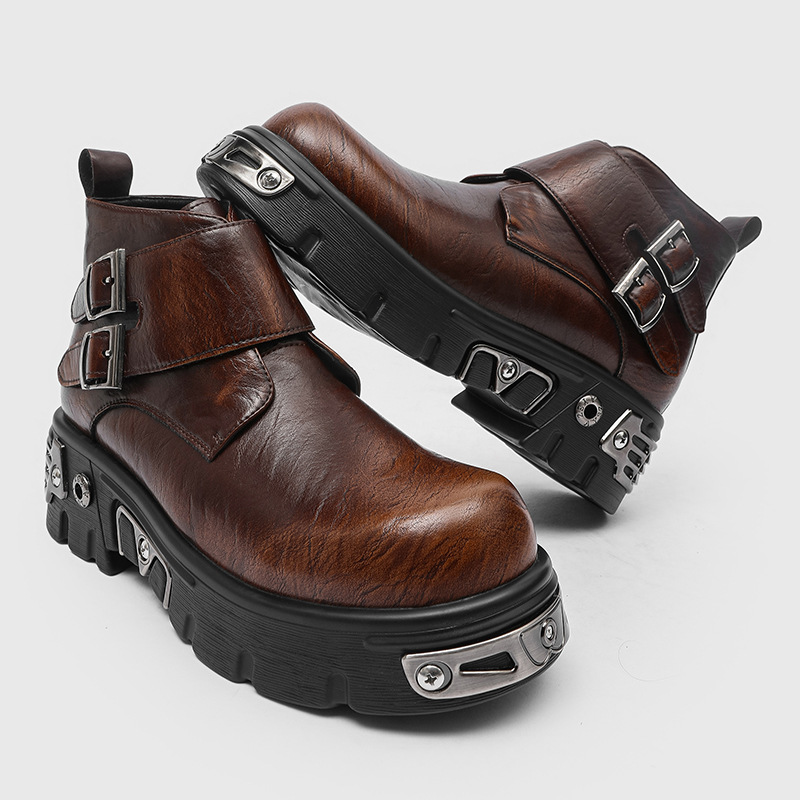 Men Shoes Designer - Мужские модные ботинки на платформе в