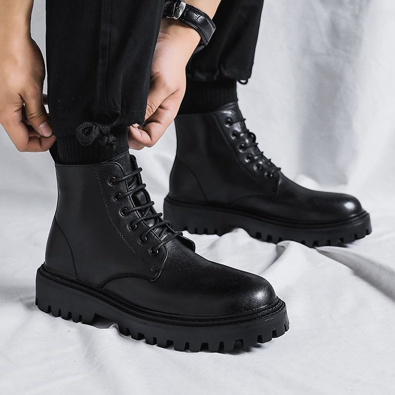 Мужские высокие кожаные ботинк – обзор и цена Men'S Shoes Height Increase