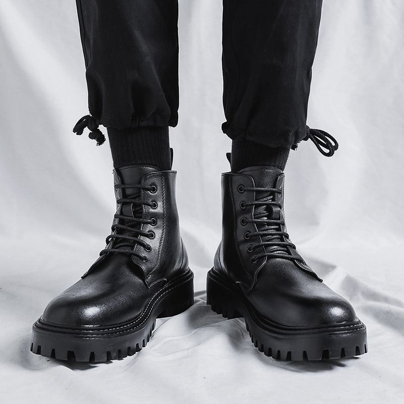 Мужские высокие кожаные ботинк – обзор и цена Men'S Shoes Height Increase