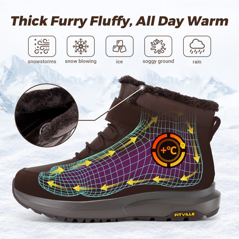 Мужские зимние ботинки FitVill – обзор и цена Men'S Shoes Water Resistant