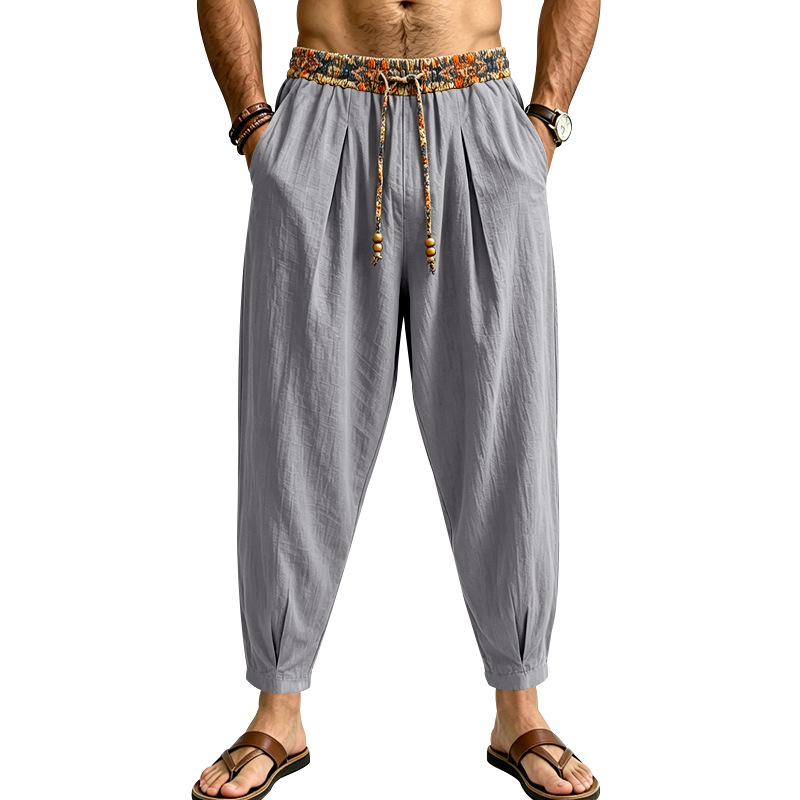 Мужские льняные брюки в богемн – обзор и цена Men Shoes Joggers