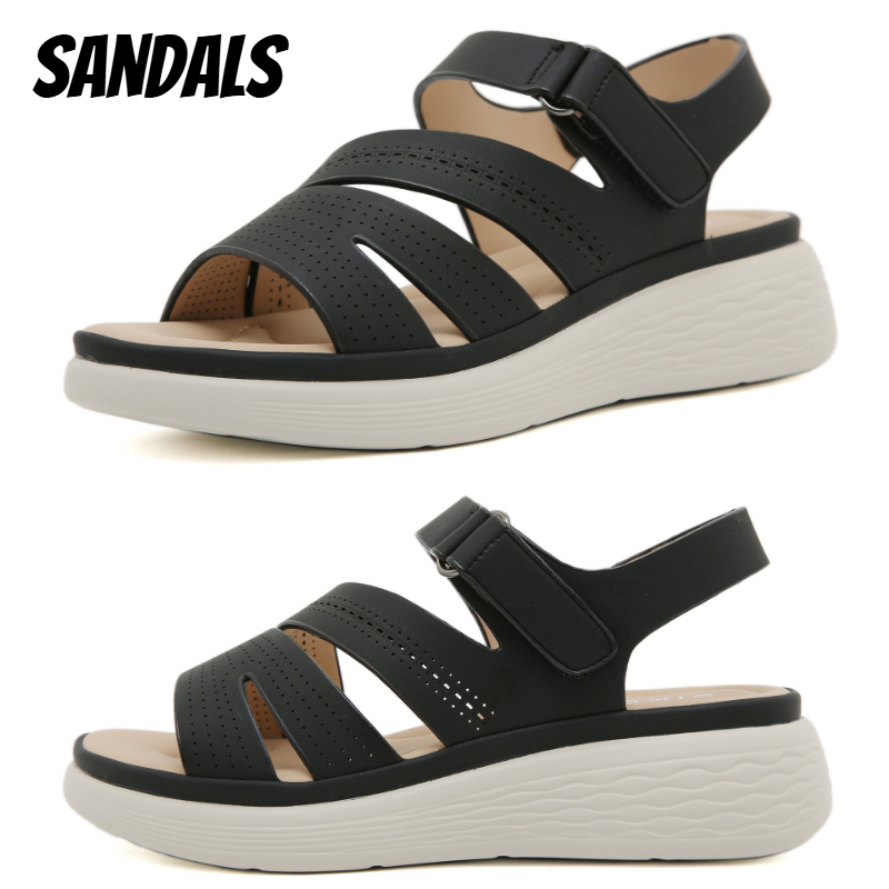 Новые летние женские сандалии  – обзор и цена Velcro Strap Sandal