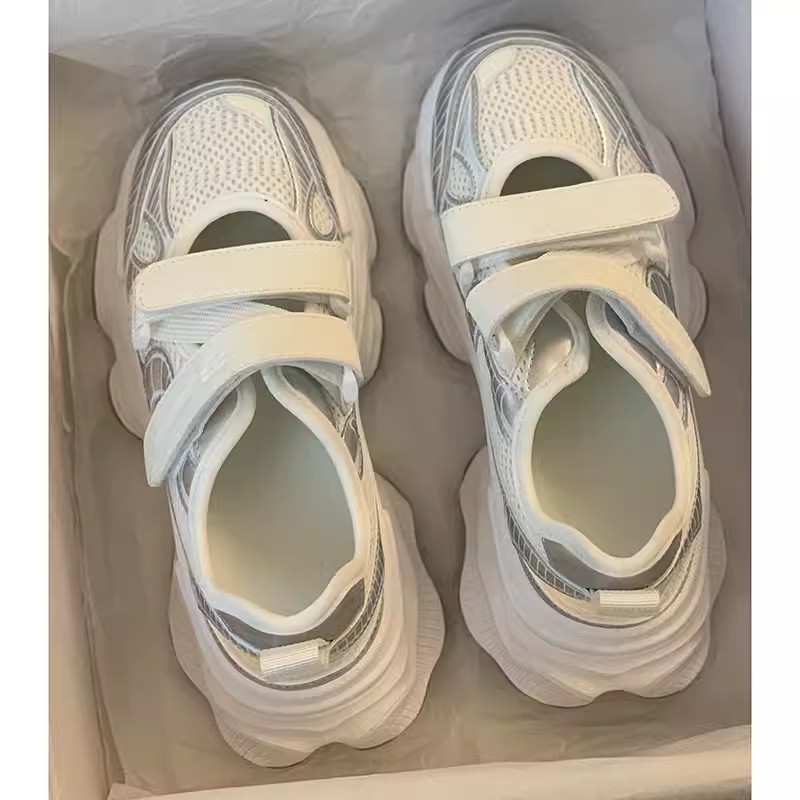 Металлические серебристые санд – обзор и цена Velcro Strap Sandal