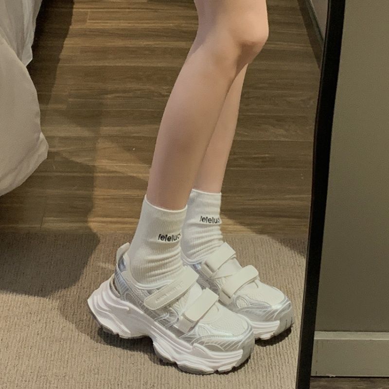 Металлические серебристые санд – обзор и цена Velcro Strap Sandal