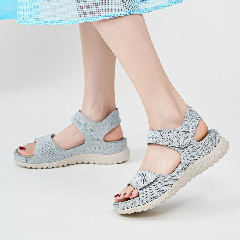 Женские вязаные сетчатые спорт – обзор и цена Velcro Strap Sandal