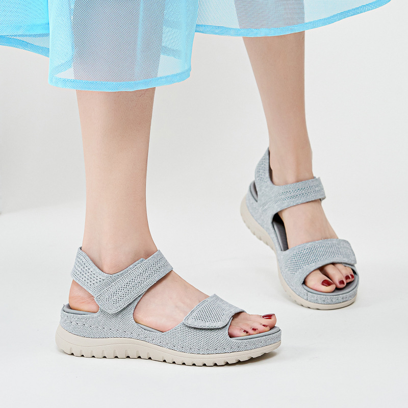 Женские вязаные сетчатые спорт – обзор и цена Velcro Strap Sandal