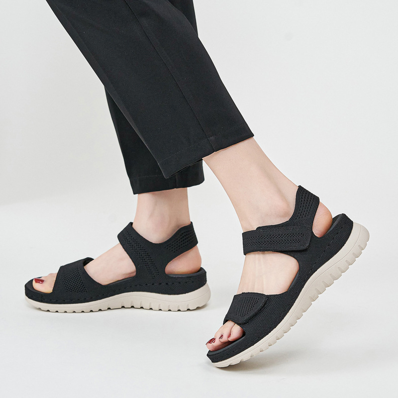 Женские вязаные сетчатые спорт – обзор и цена Velcro Strap Sandal